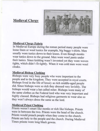 File of Church history exhibition information sheets